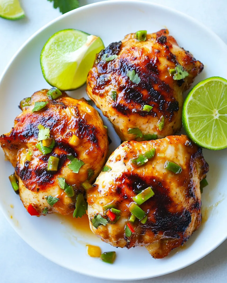 Easy Chipotle Lime Chicken food shot