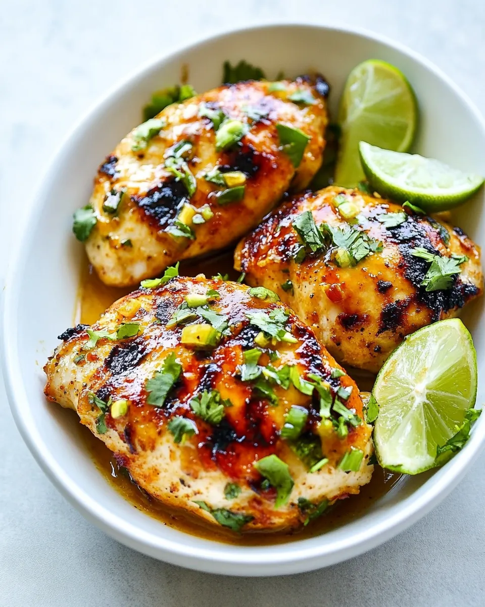 Delicious Chipotle Lime Chicken plate image