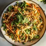 Homemade Chopped Thai Crunch Chicken Salad. recipe photo
