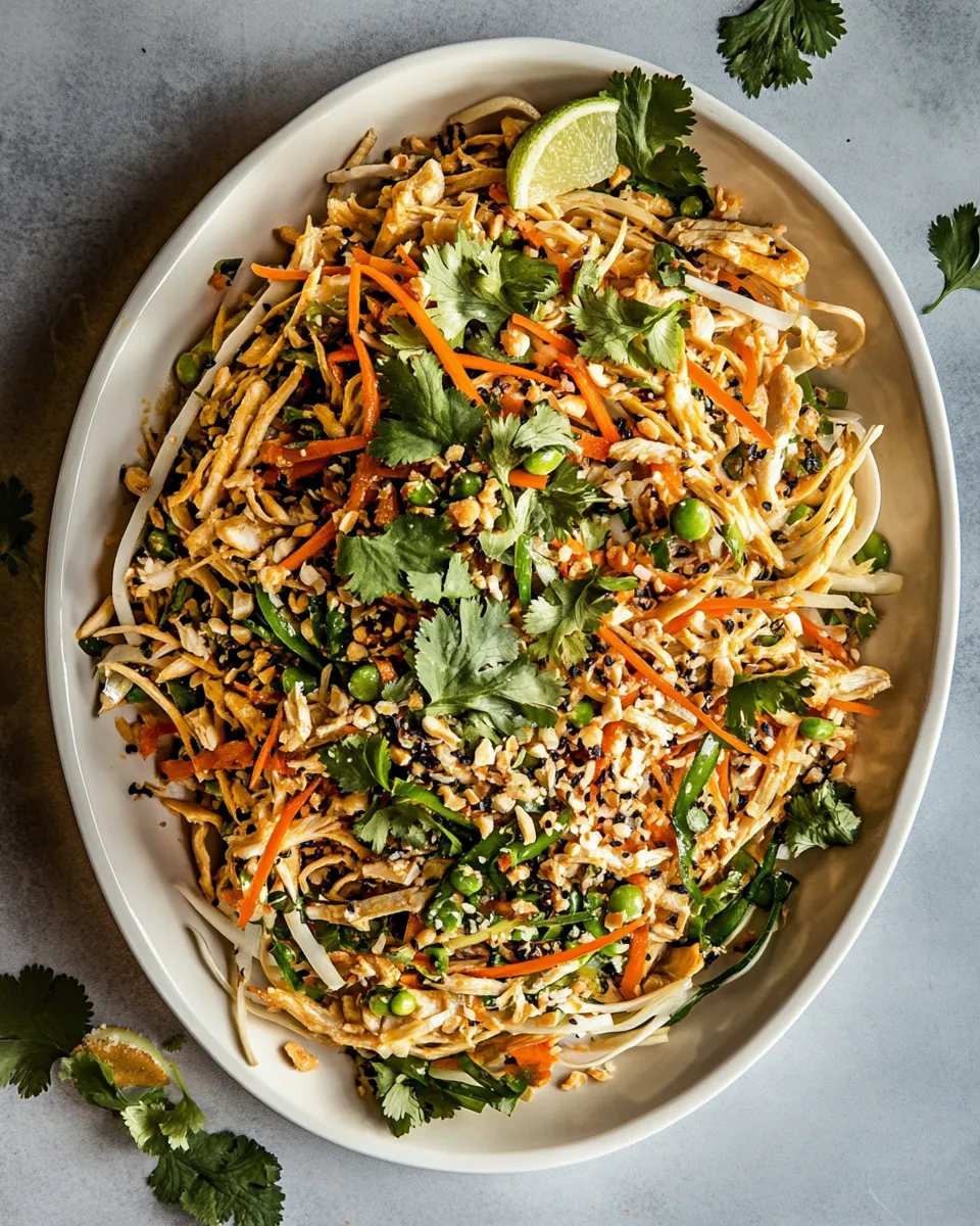 Classic Chopped Thai Crunch Chicken Salad. dish photo