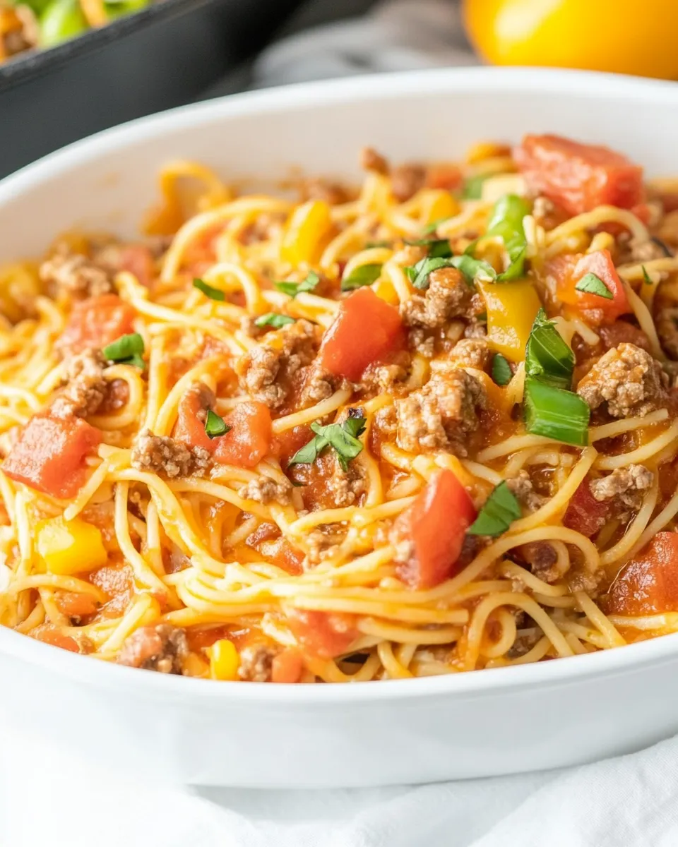 Homemade Church Supper Spaghetti photo