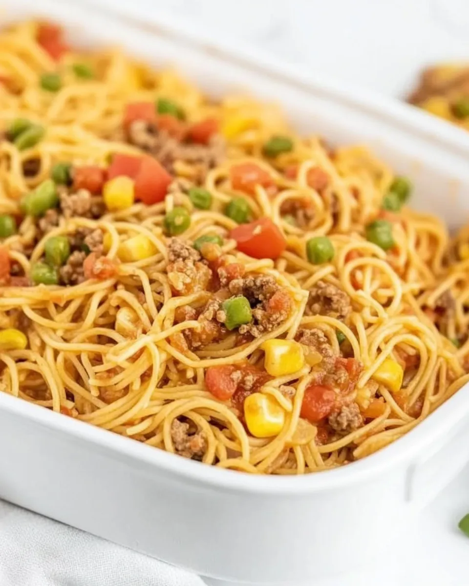 Delicious Church Supper Spaghetti plate image