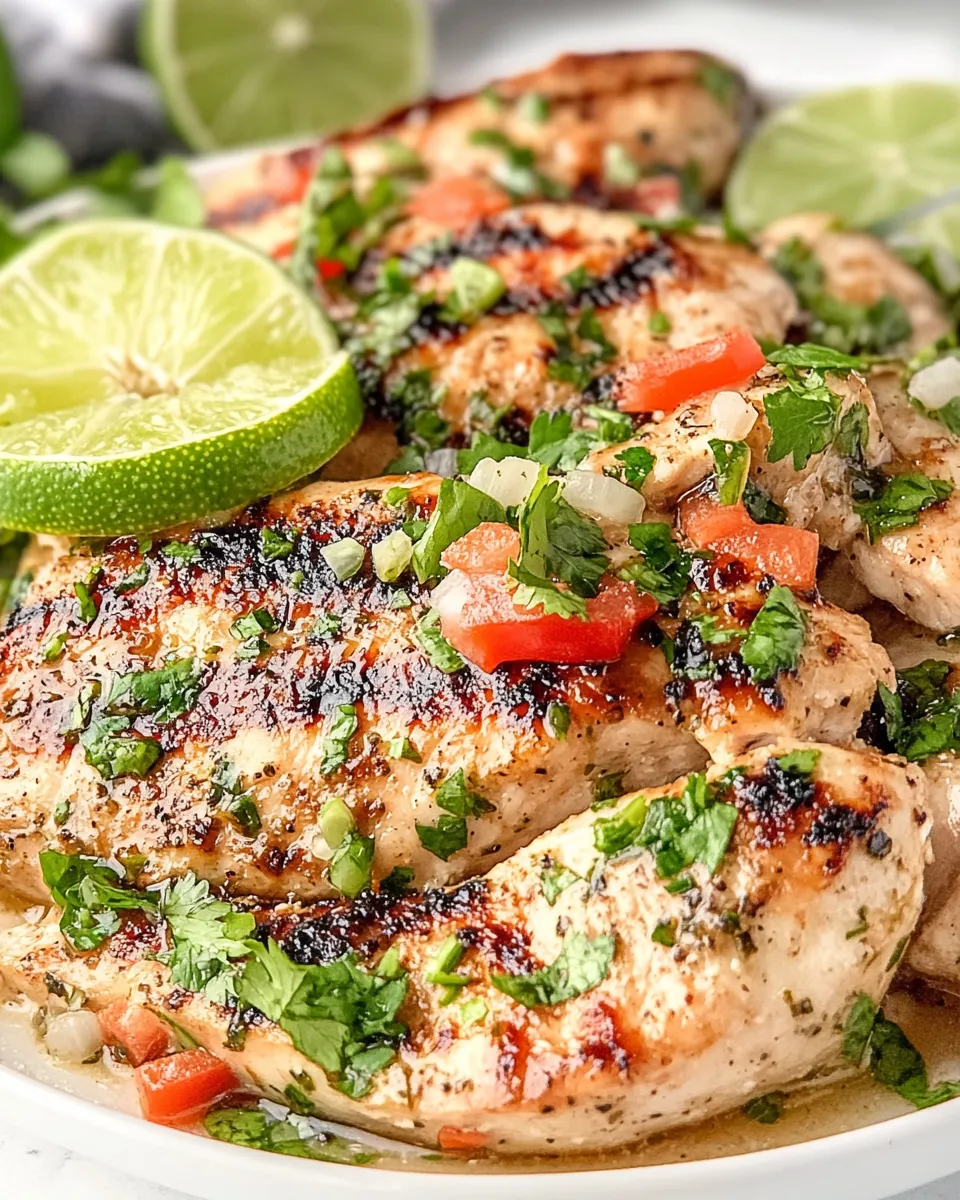 Delicious Cilantro Lime Chicken plate image