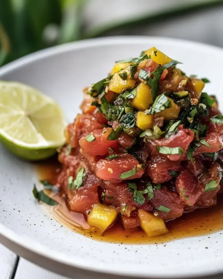 Homemade Classic Tuna Tartare photo