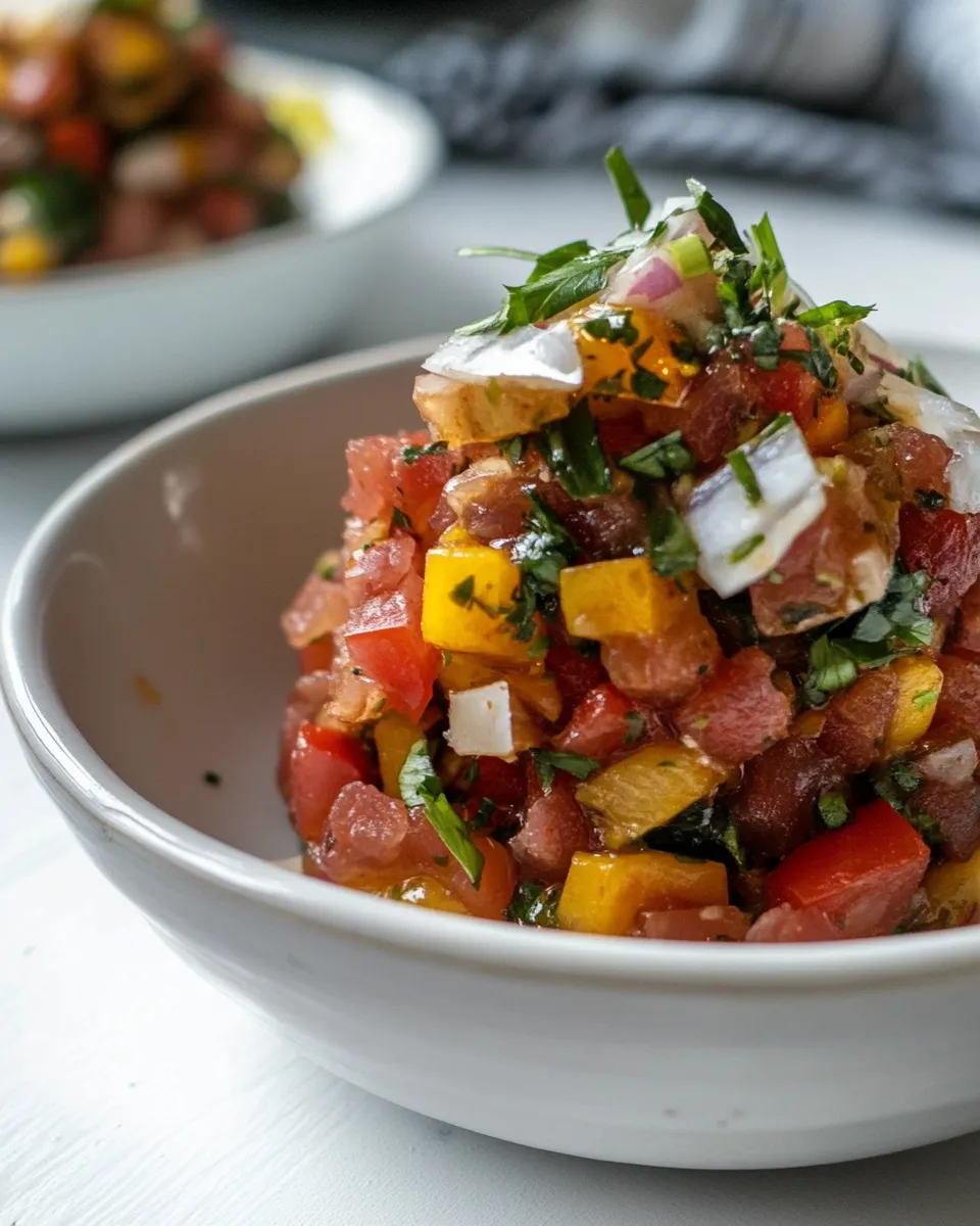 Delicious Classic Tuna Tartare recipe image