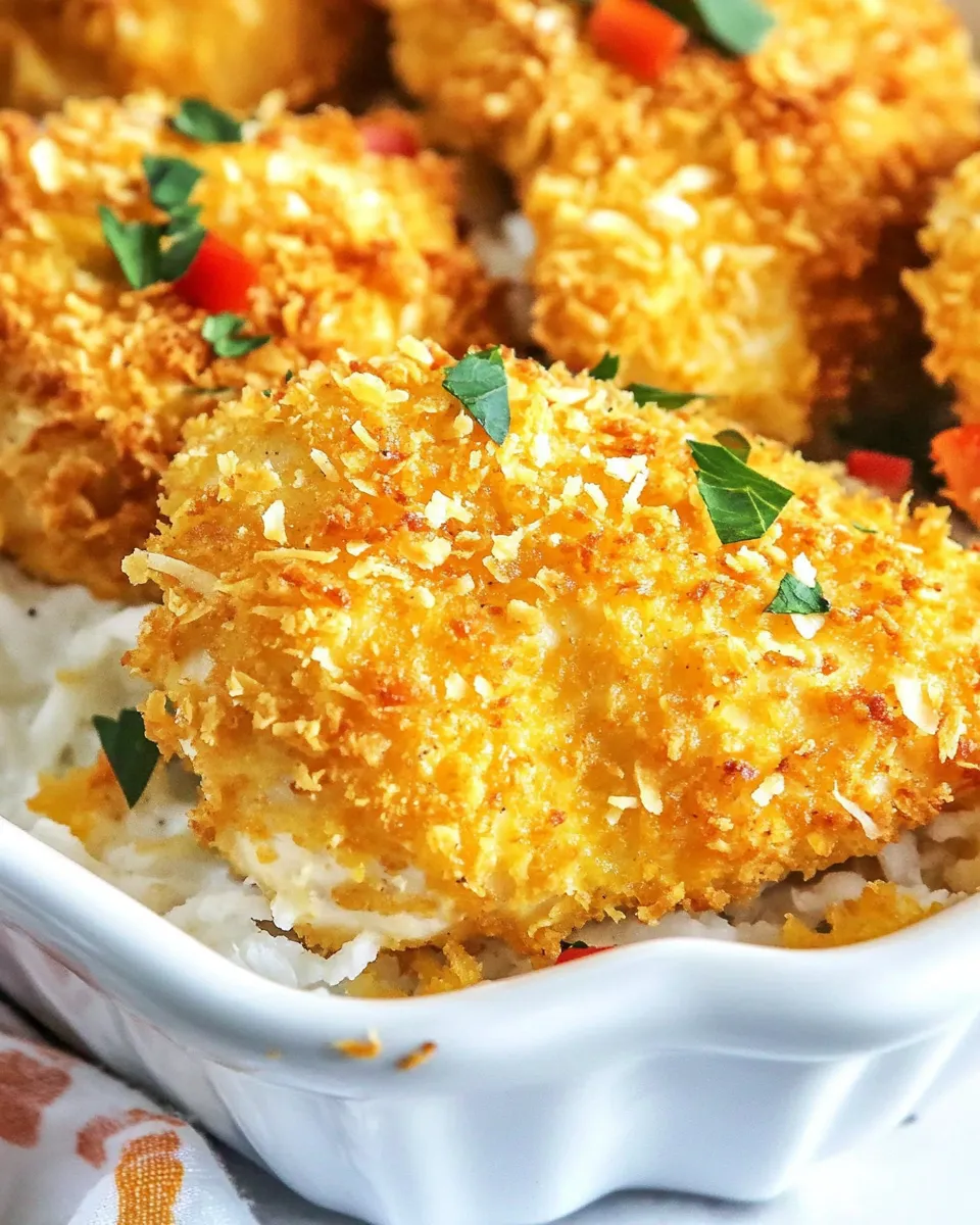 Classic Coconut Crusted Chicken dish photo