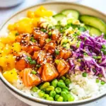 Homemade Cooked Salmon Poke Recipe photo