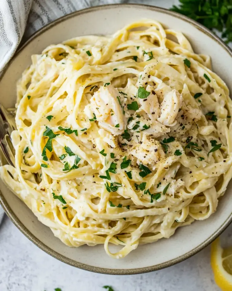 Homemade Crab Fettuccine photo