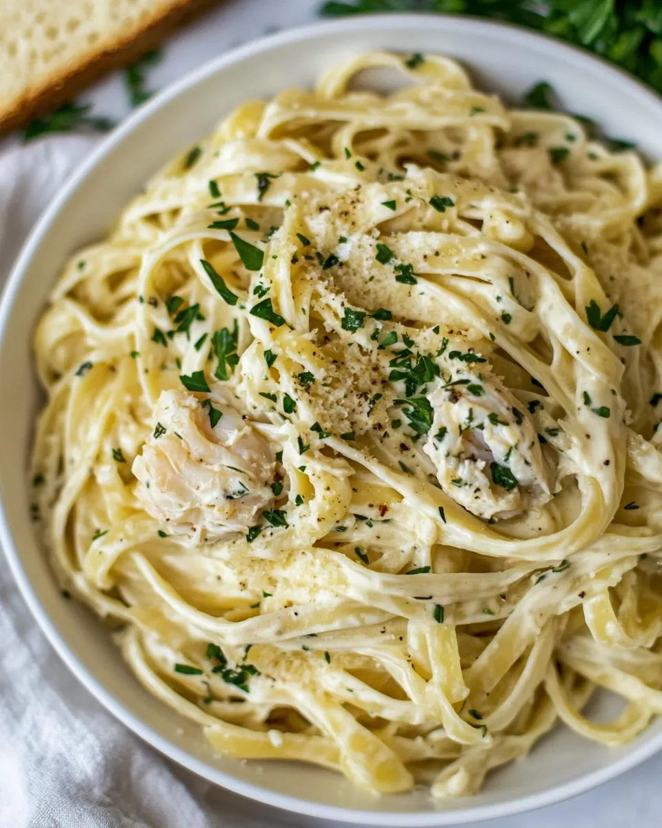 Delicious Crab Fettuccine dish photo