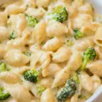 homemade Creamy Broccoli Chicken Shells and Cheese photo
