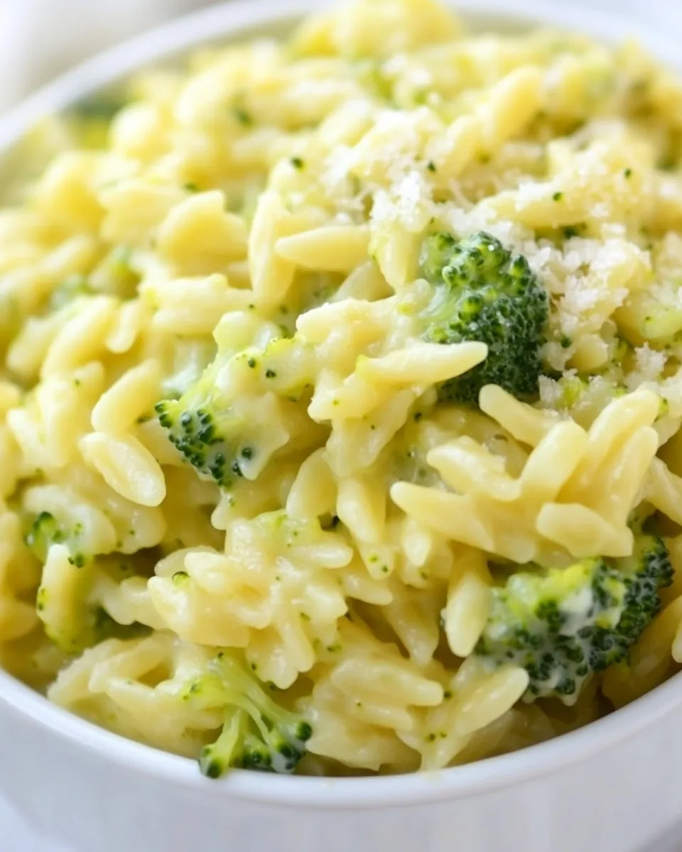 Easy Creamy Broccoli Orzo recipe photo