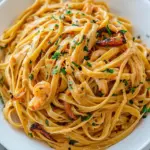 homemade Creamy Calamari Fettuccine photo