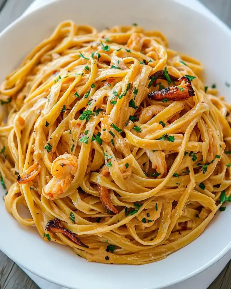 homemade Creamy Calamari Fettuccine photo