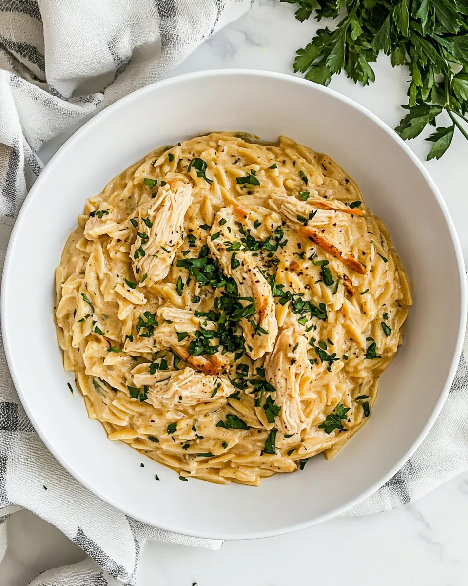 Homemade Creamy Chicken Orzo photo