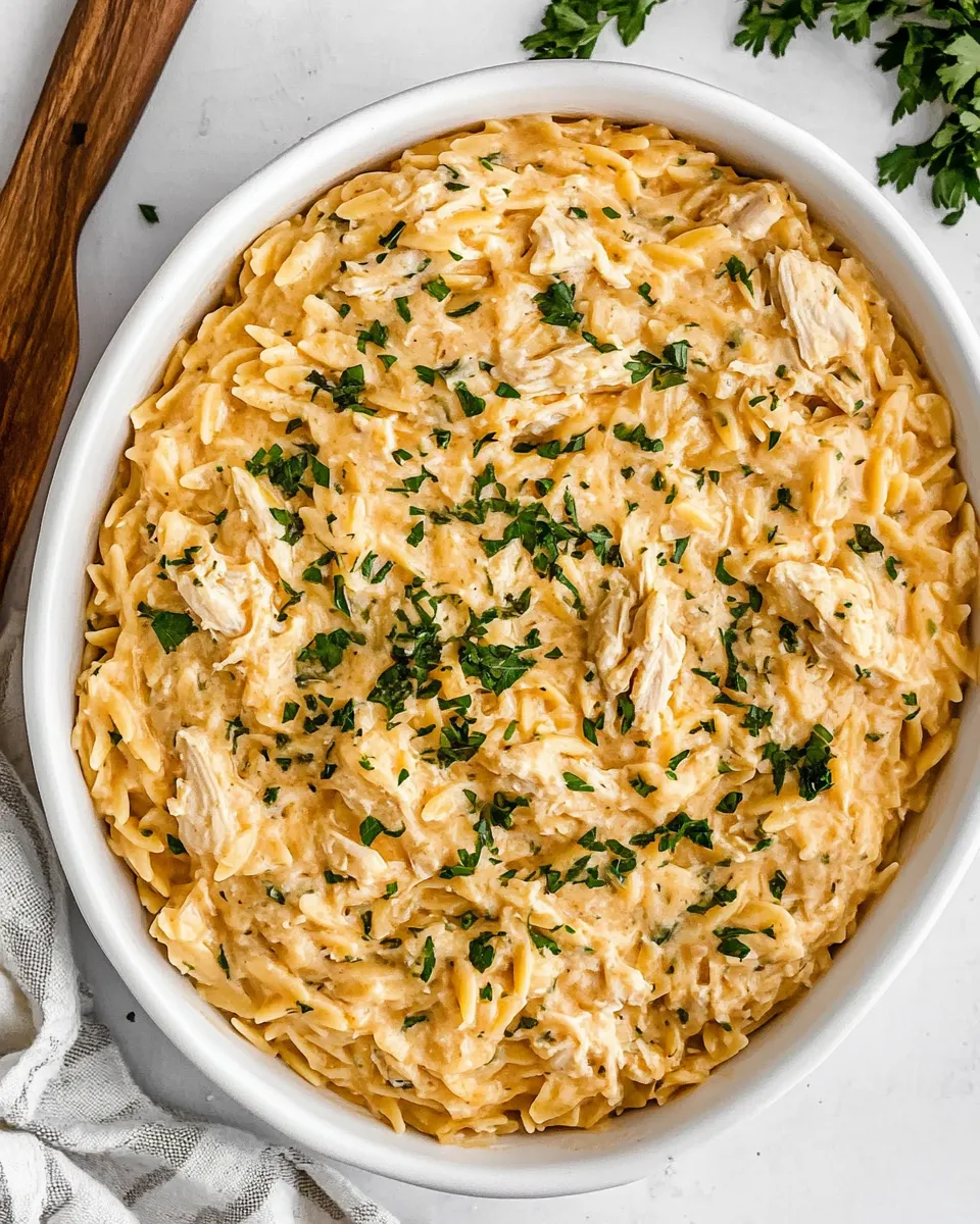 Easy Creamy Chicken Orzo picture