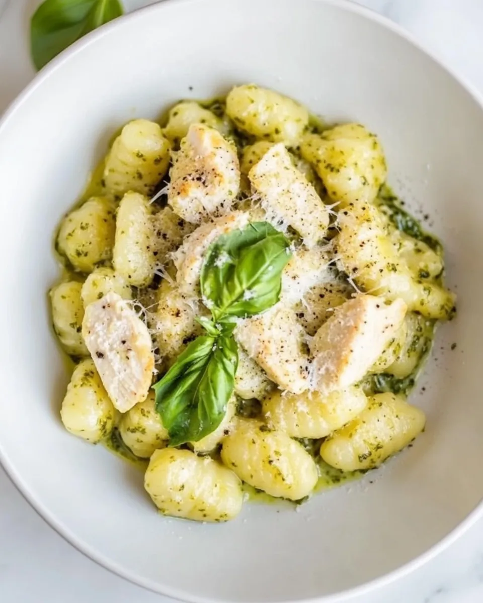 Classic Creamy Chicken Pesto Gnocchi image