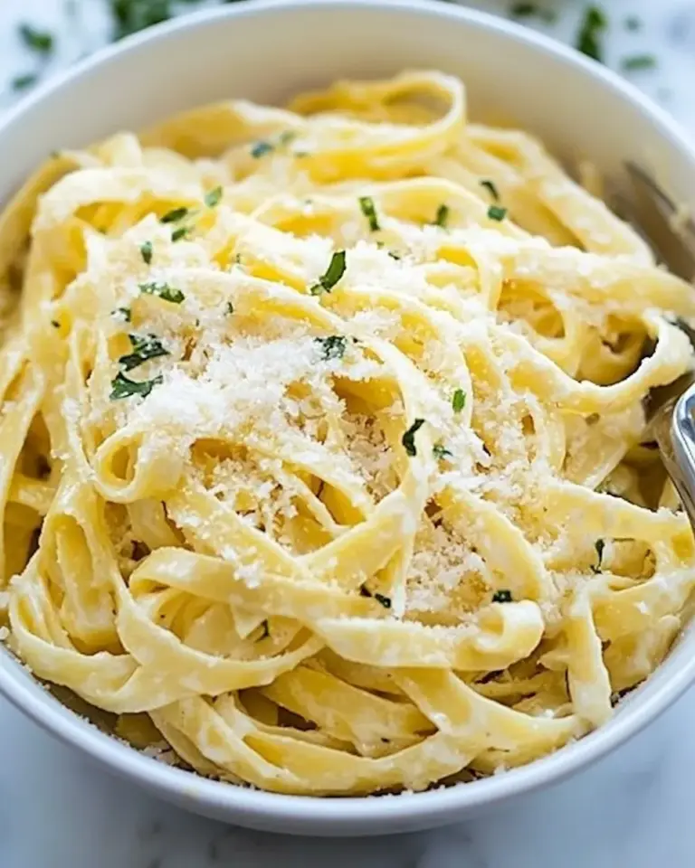 Homemade Creamy Garlic Parmesan Fettuccine photo