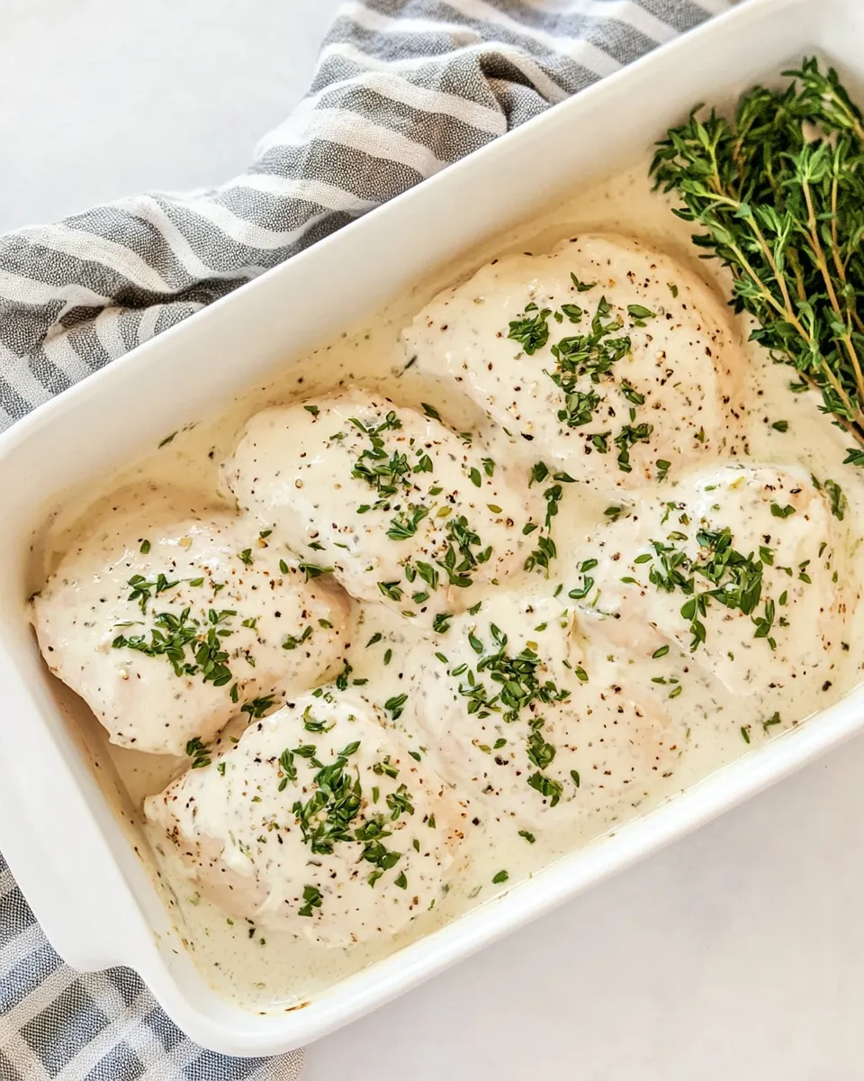 Homemade Creamy Herb Chicken photo