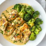 Homemade Creamy Honey Mustard Chicken and Broccoli photo