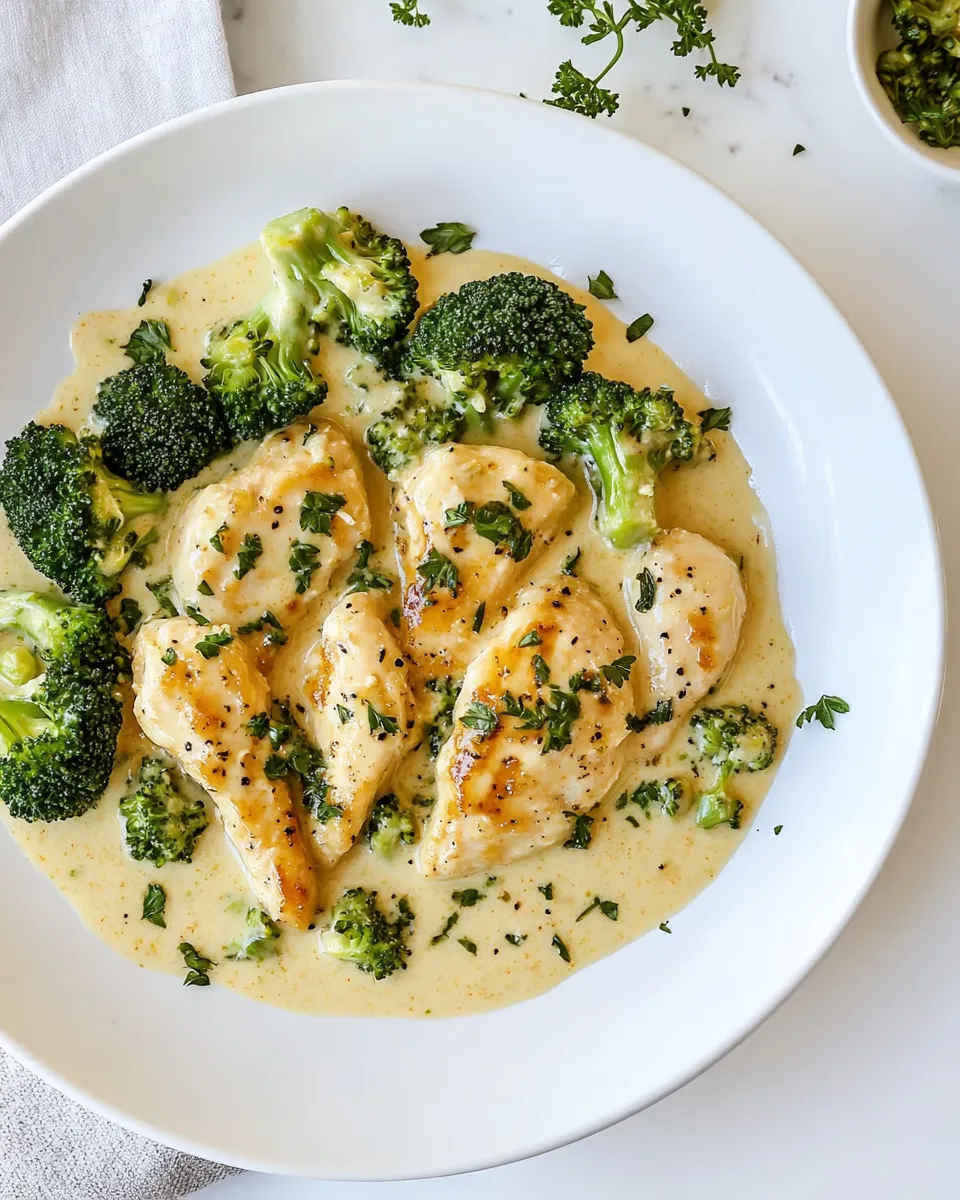 Easy Creamy Honey Mustard Chicken and Broccoli picture