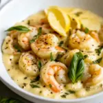 Homemade Creamy Lemon Shrimp Gnocchi photo