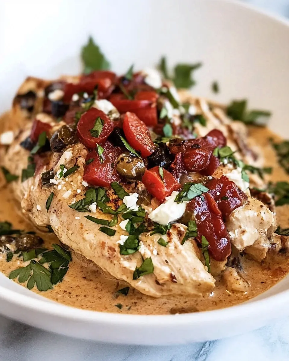 Classic Creamy Mediterranean Chicken image