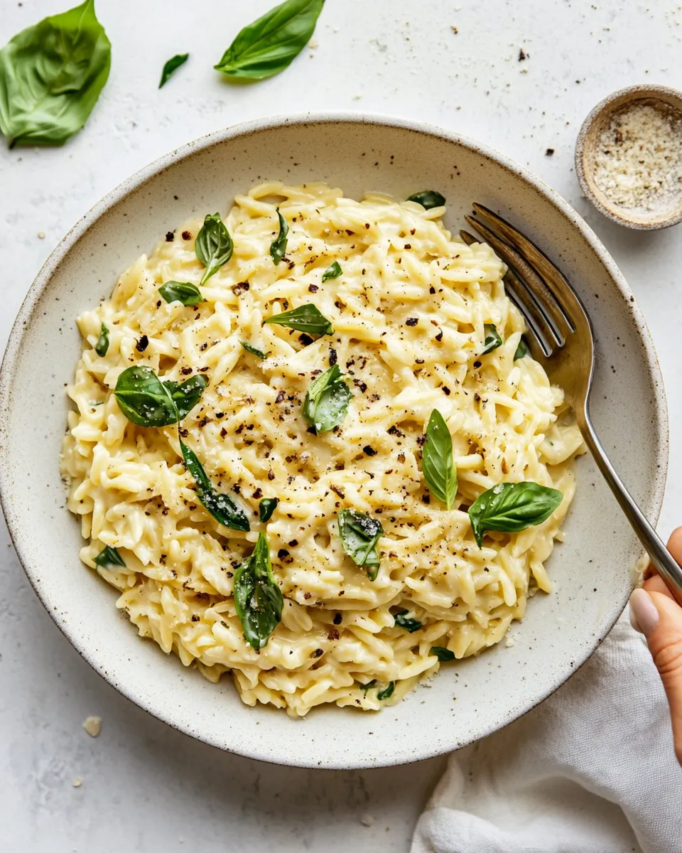 Homemade Creamy Orzo photo