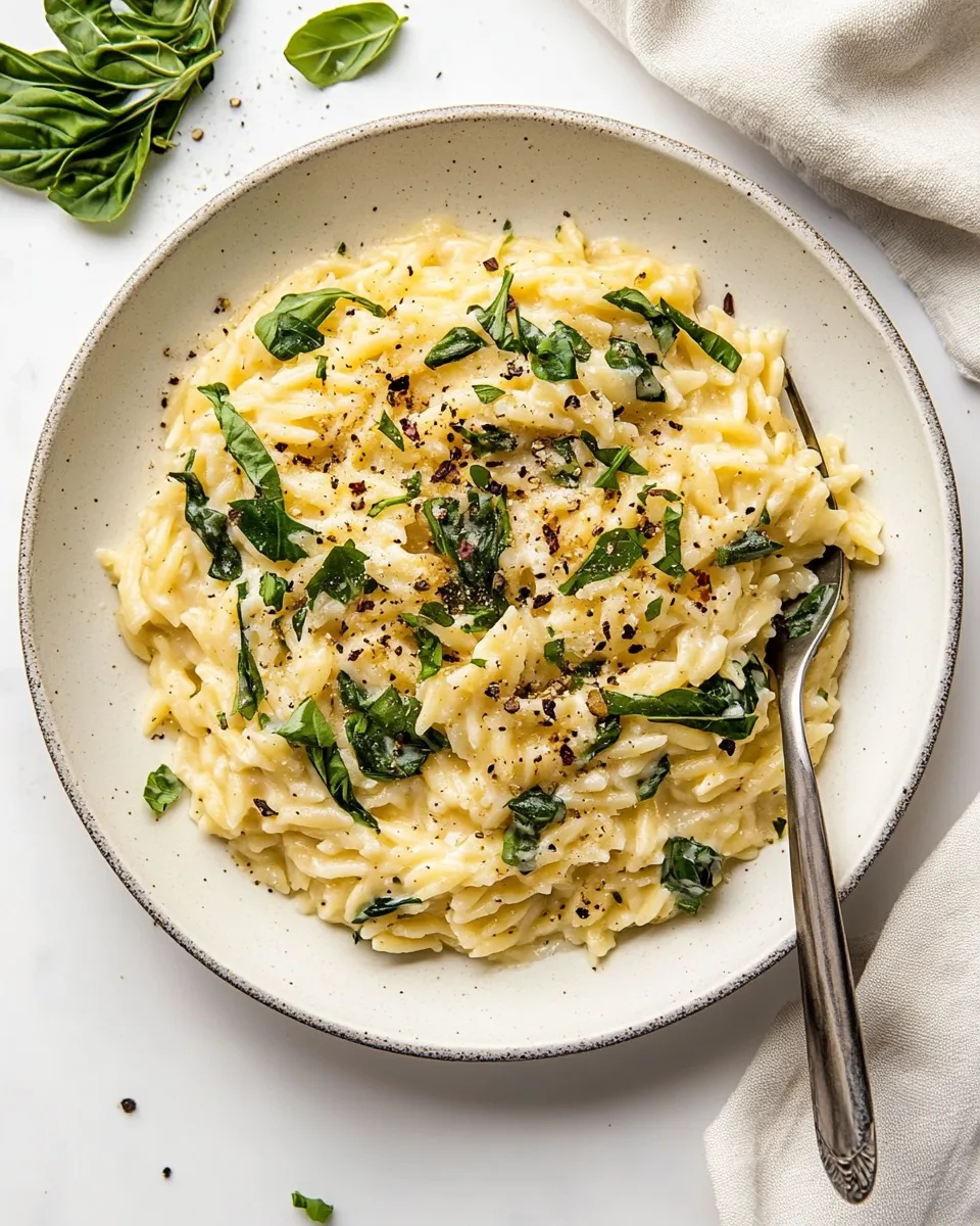 Easy Creamy Orzo recipe image