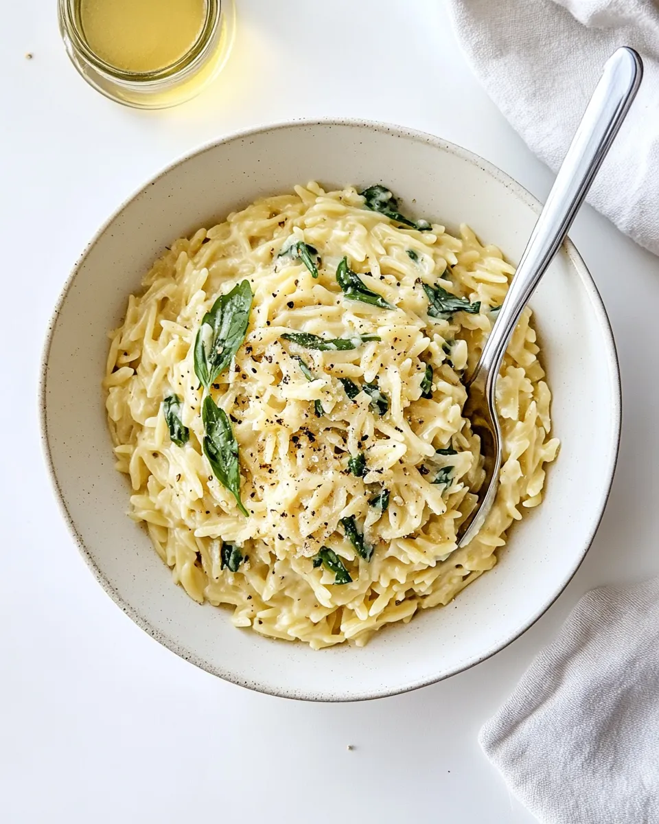 Delicious Creamy Orzo dish photo