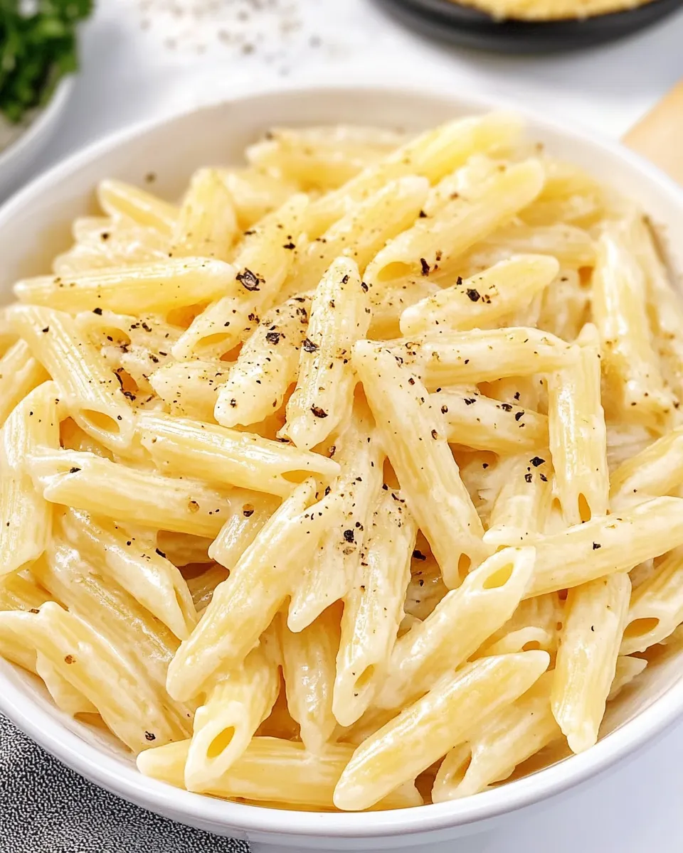 Classic Creamy Penne Pasta image