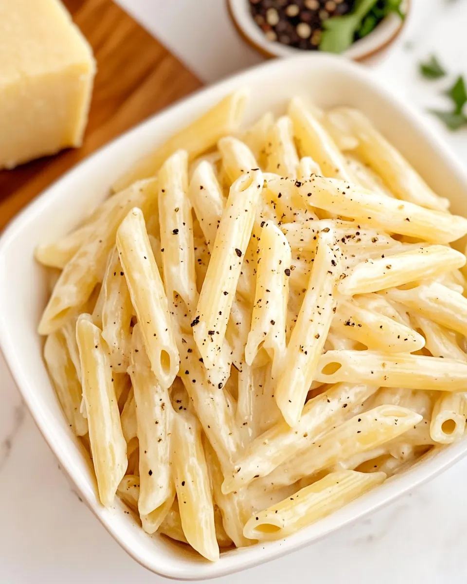 Easy Creamy Penne Pasta recipe photo