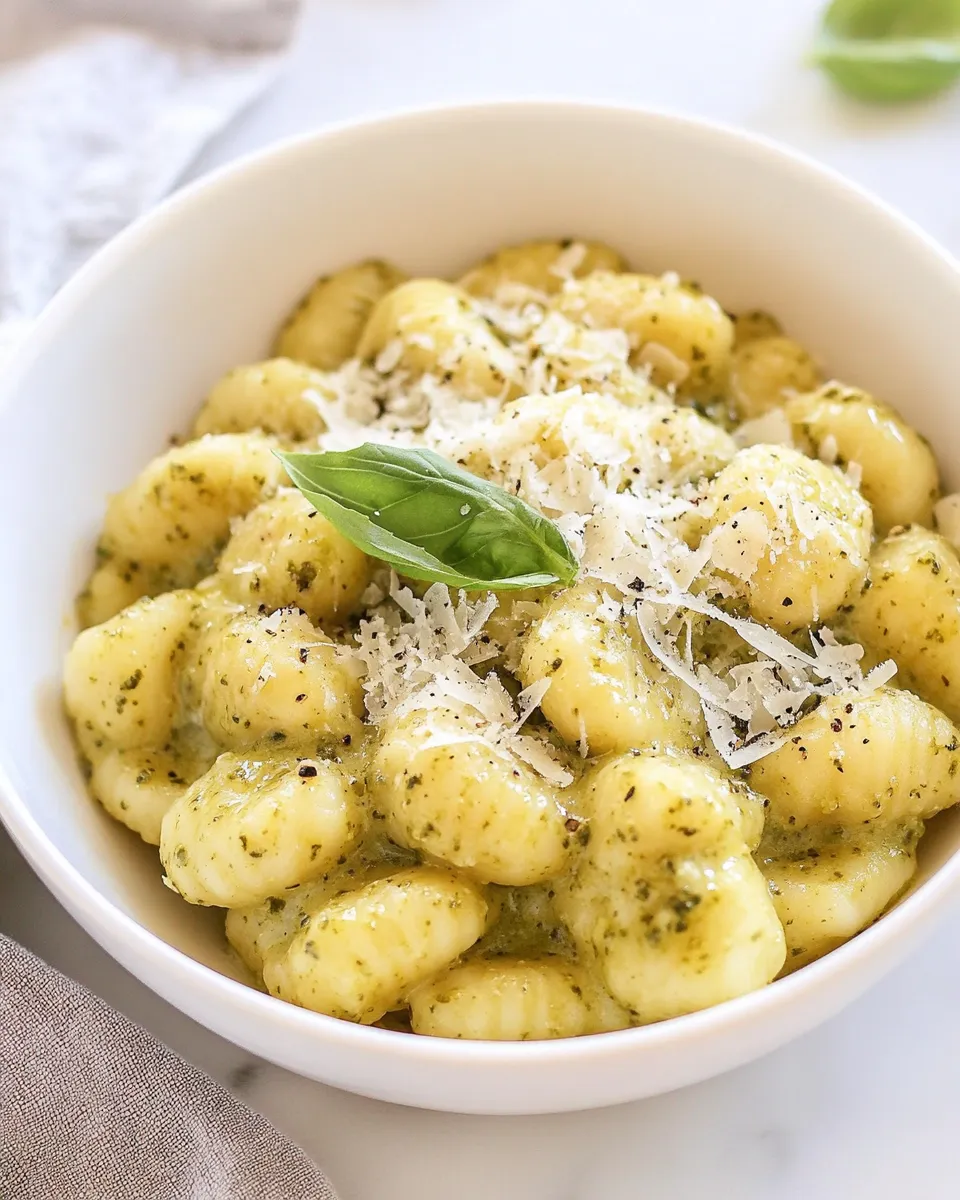 Classic Creamy Pesto Gnocchi image