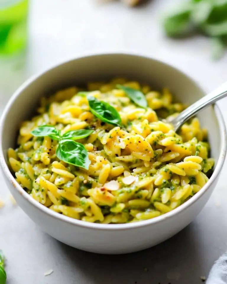 homemade Creamy Pesto Orzo (30 Minutes; ONE Pot!) photo