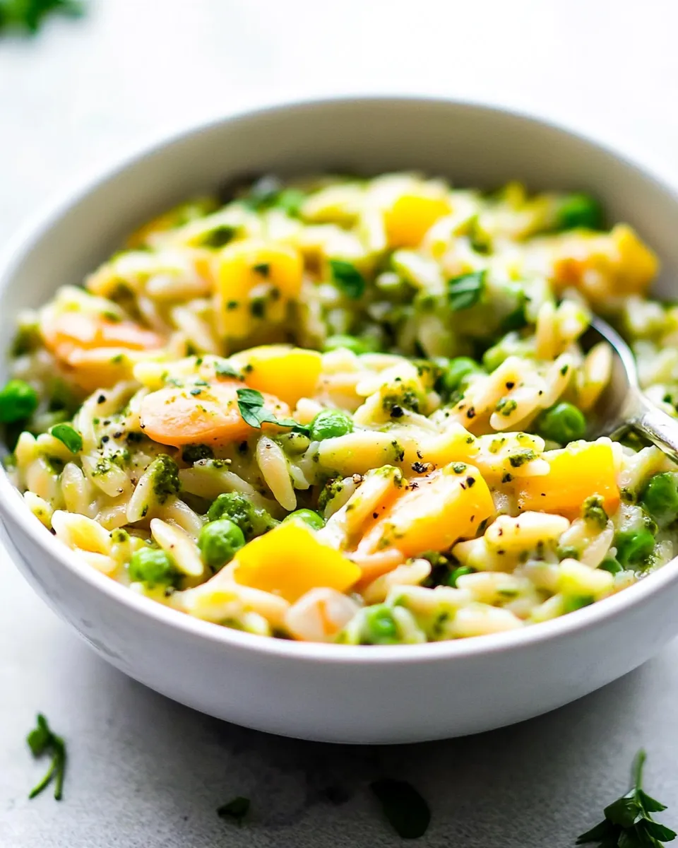 delicious Creamy Pesto Orzo (30 Minutes; ONE Pot!) dish photo