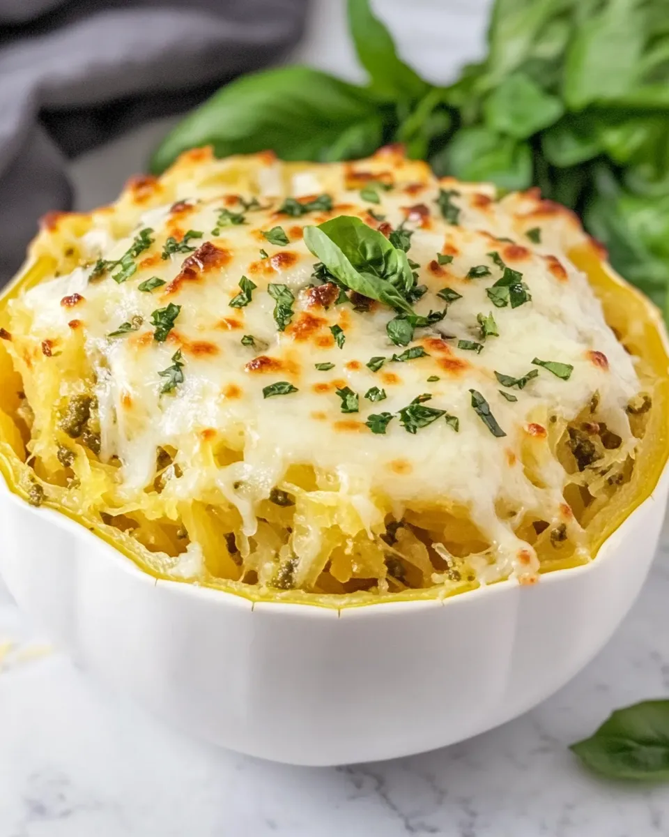 Classic Creamy Pesto Spaghetti Squash image