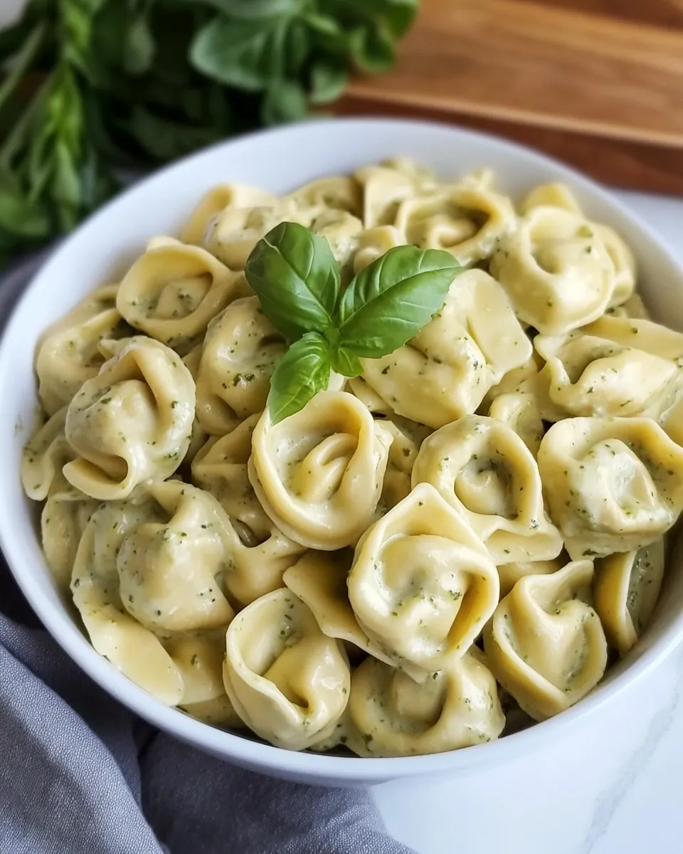 Classic Creamy Pesto Tortellini image