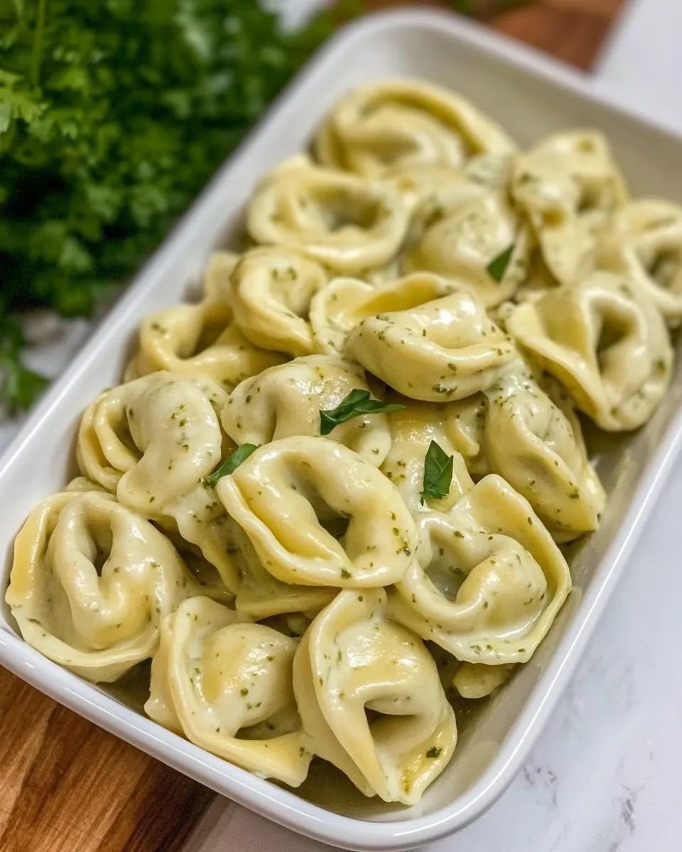 Delicious Creamy Pesto Tortellini dish photo