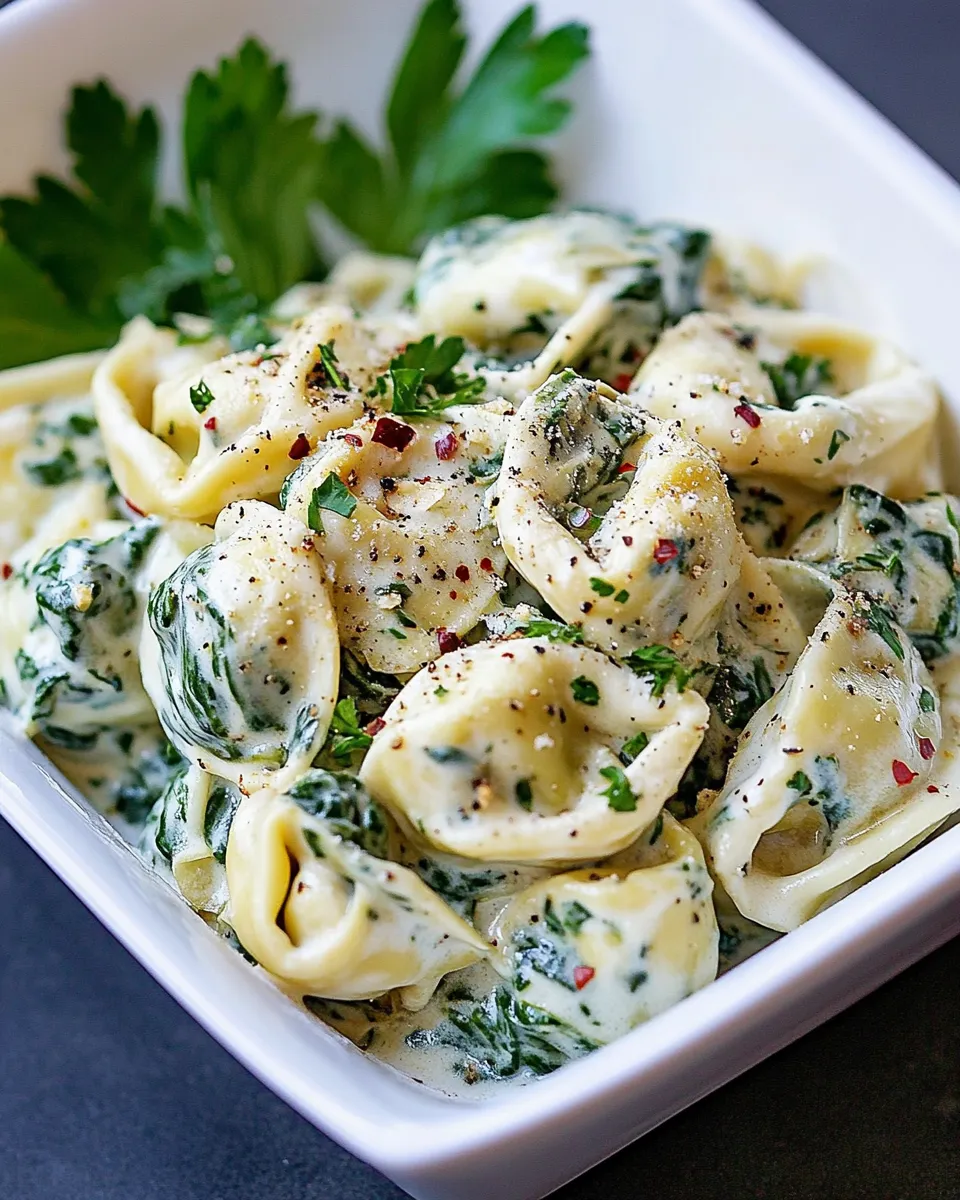 classic Creamy Spinach Artichoke Tortellini image