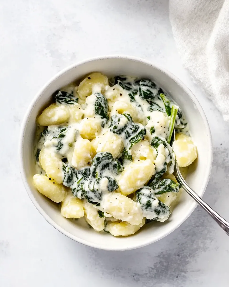 Classic Creamy Spinach Gnocchi image