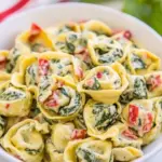 Homemade Creamy Spinach Tortellini photo