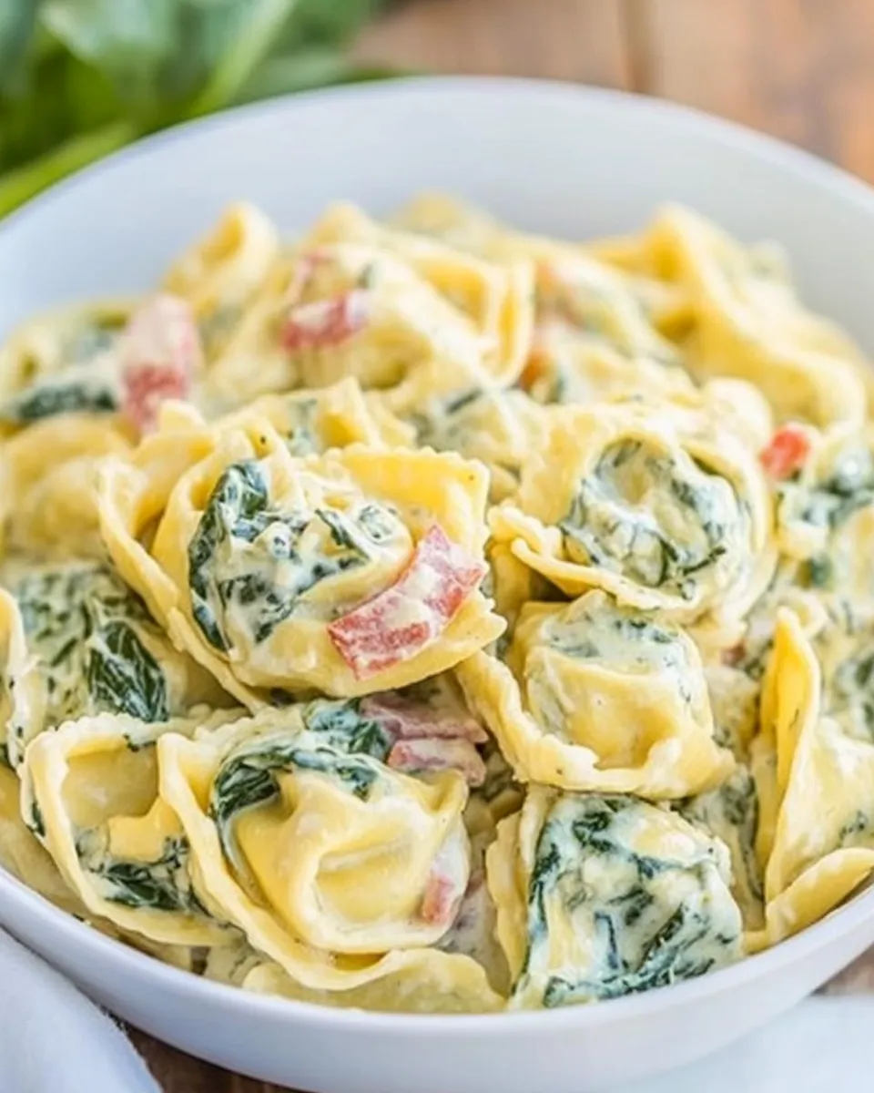 Classic Creamy Spinach Tortellini image