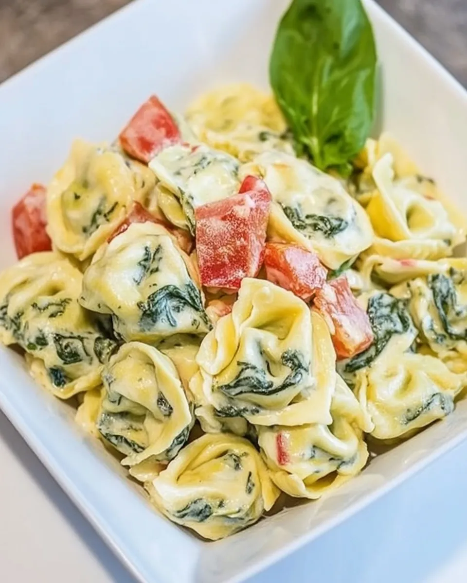 Easy Creamy Spinach Tortellini recipe photo