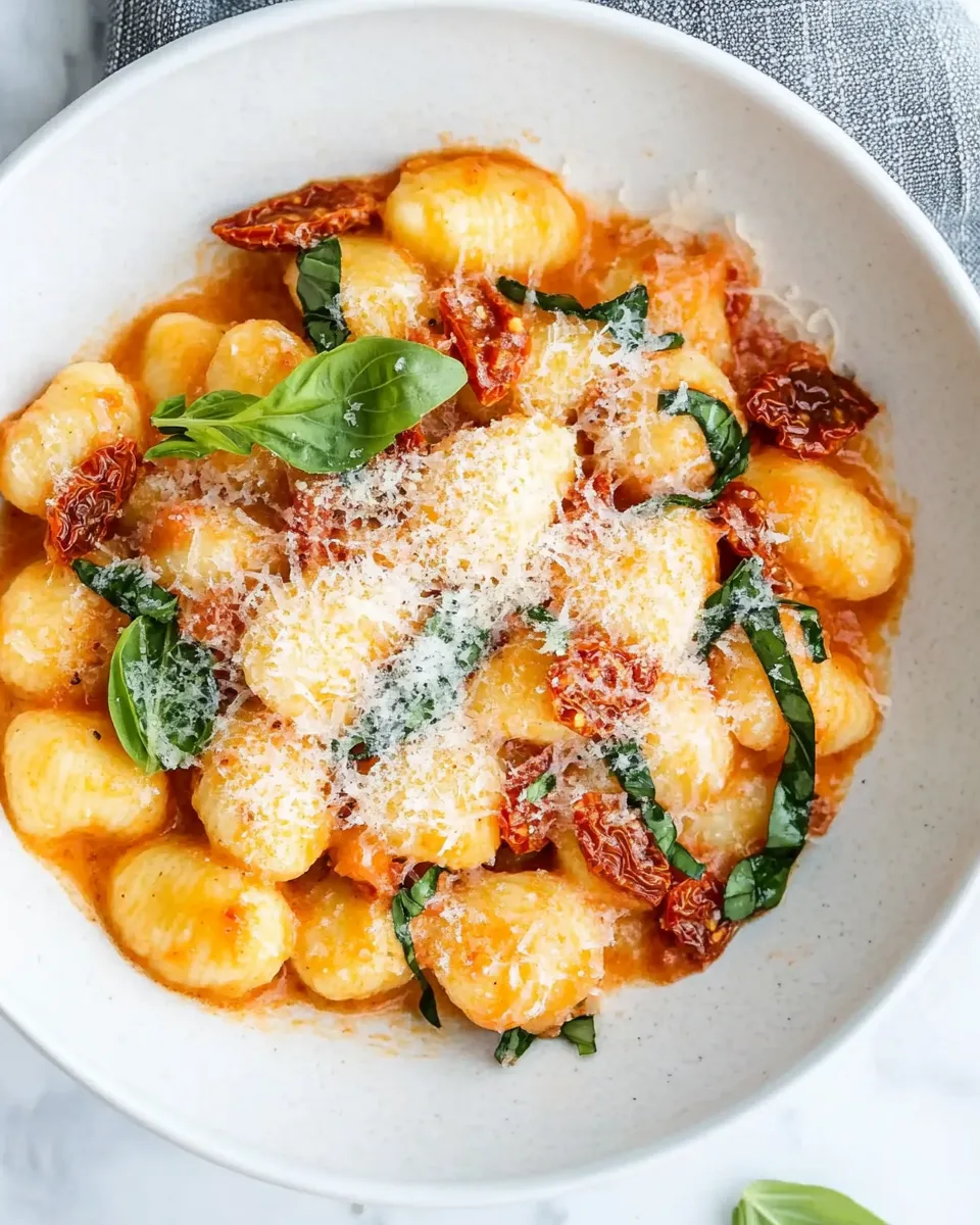 Easy Creamy Sun-Dried Tomato Gnocchi recipe photo