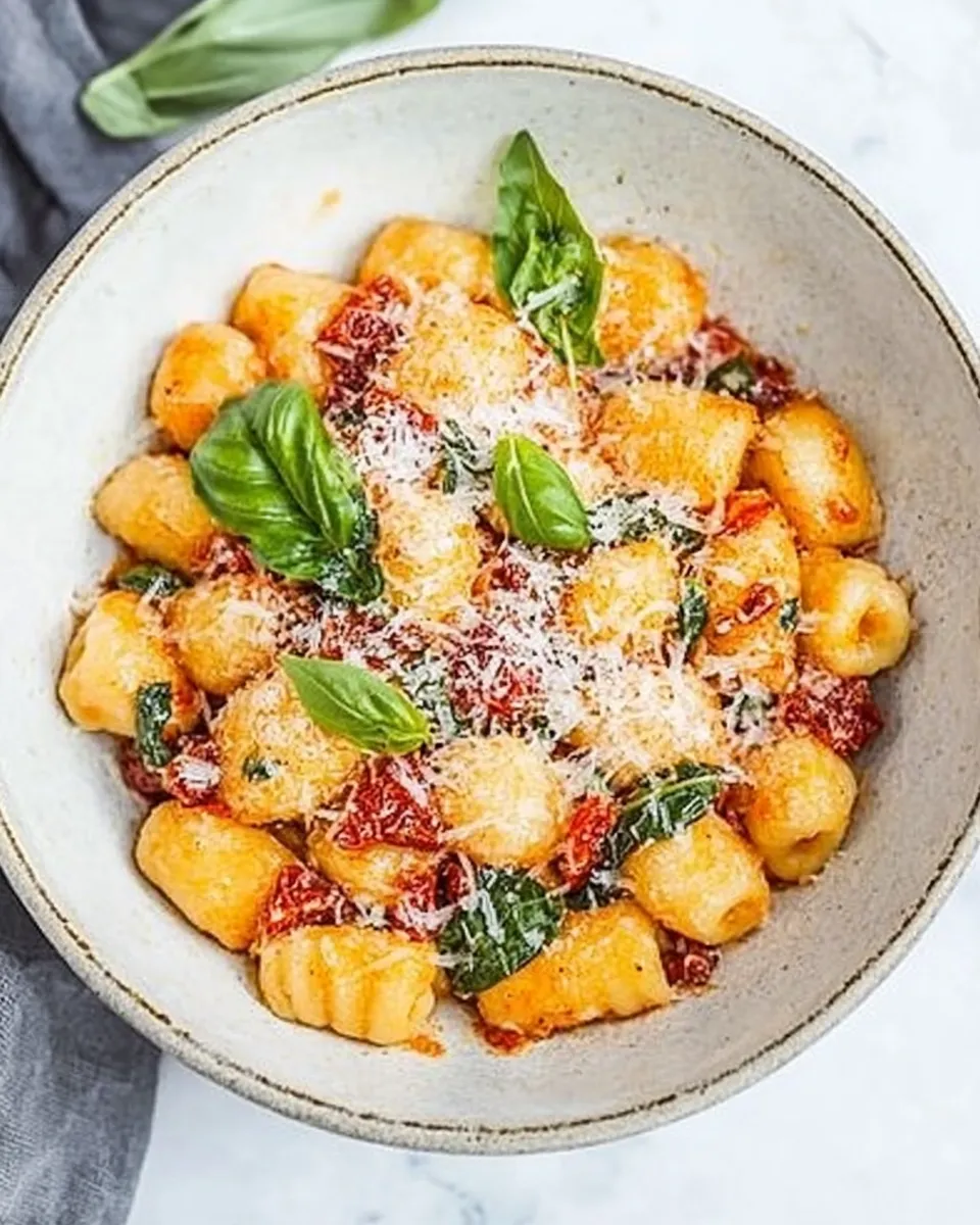 Delicious Creamy Sun-Dried Tomato Gnocchi dish photo