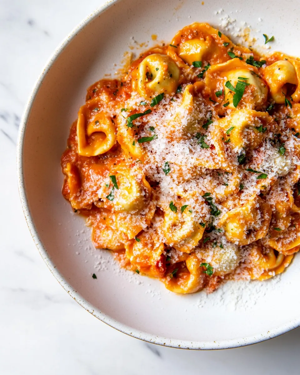 classic Creamy Tomato Tortellini (One Pan) image