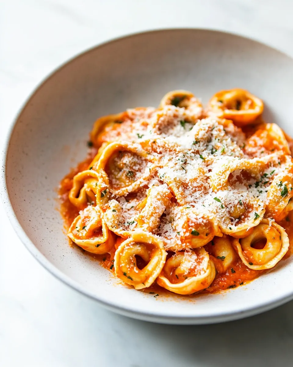 delicious Creamy Tomato Tortellini (One Pan) dish photo