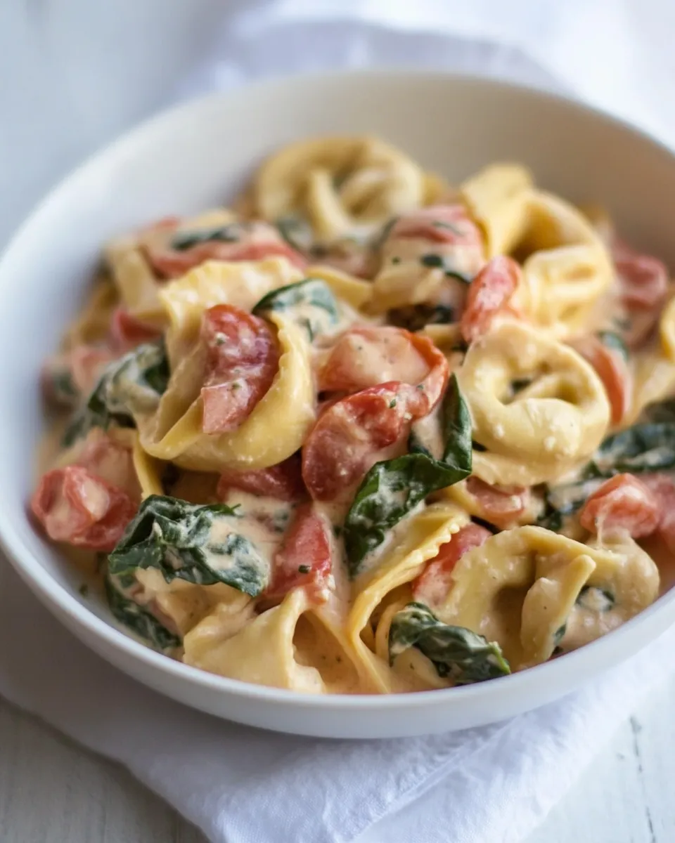 Classic Creamy Tomato and Spinach Tortellini image