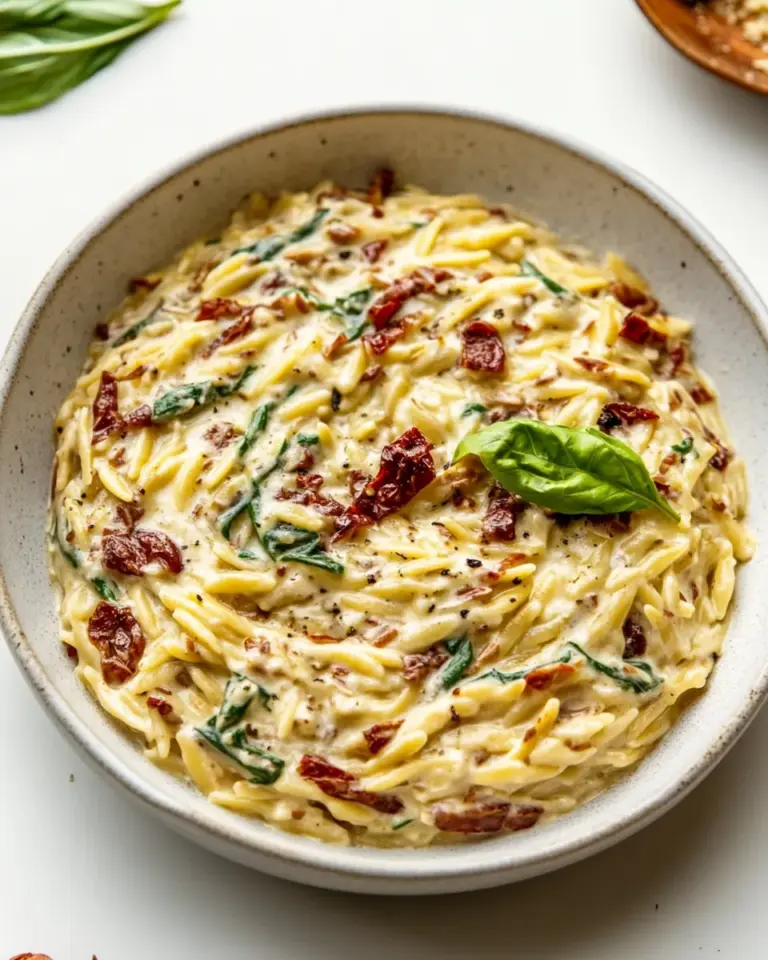 homemade Creamy Tuscan Orzo photo