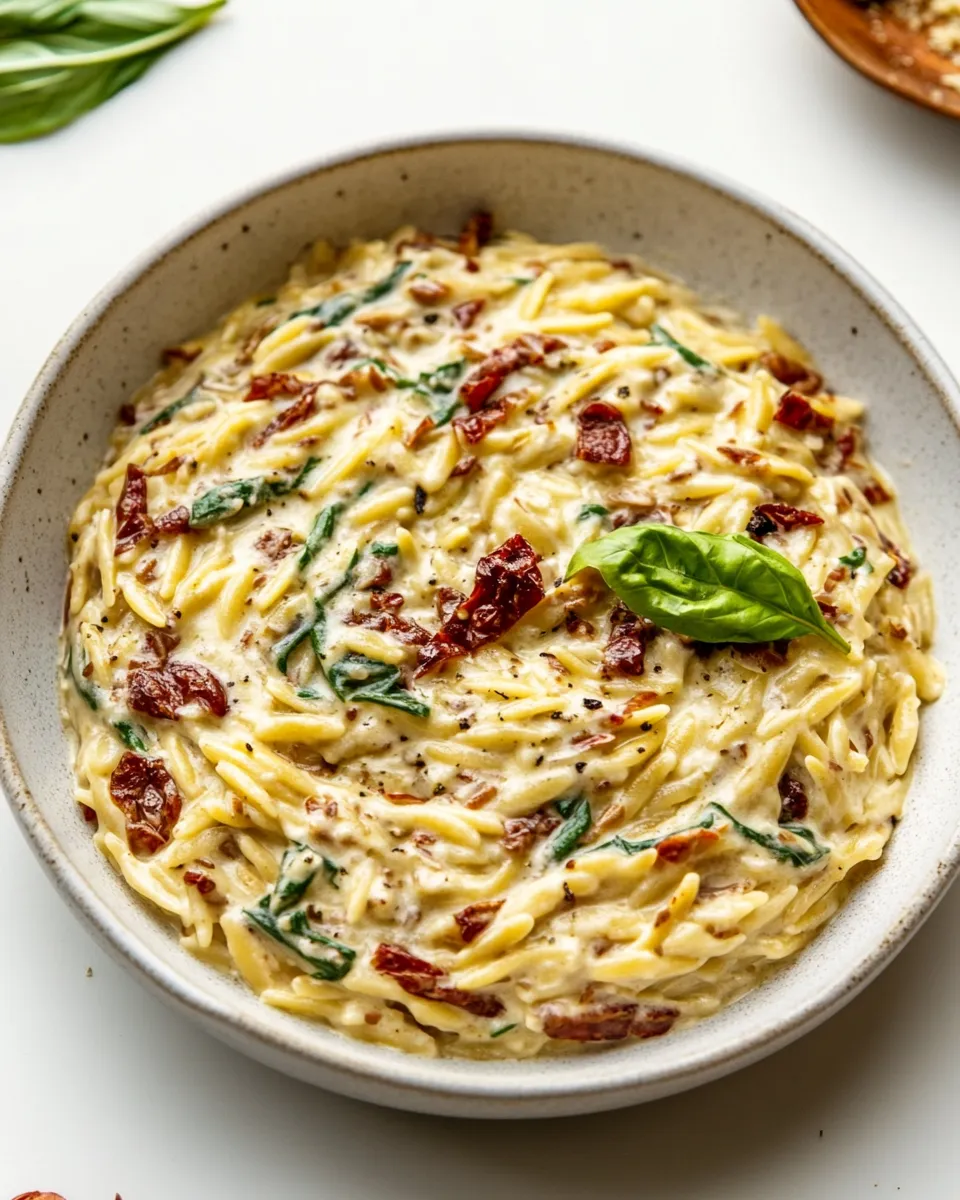 homemade Creamy Tuscan Orzo photo