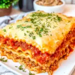 Homemade Crescent Lasagna photo